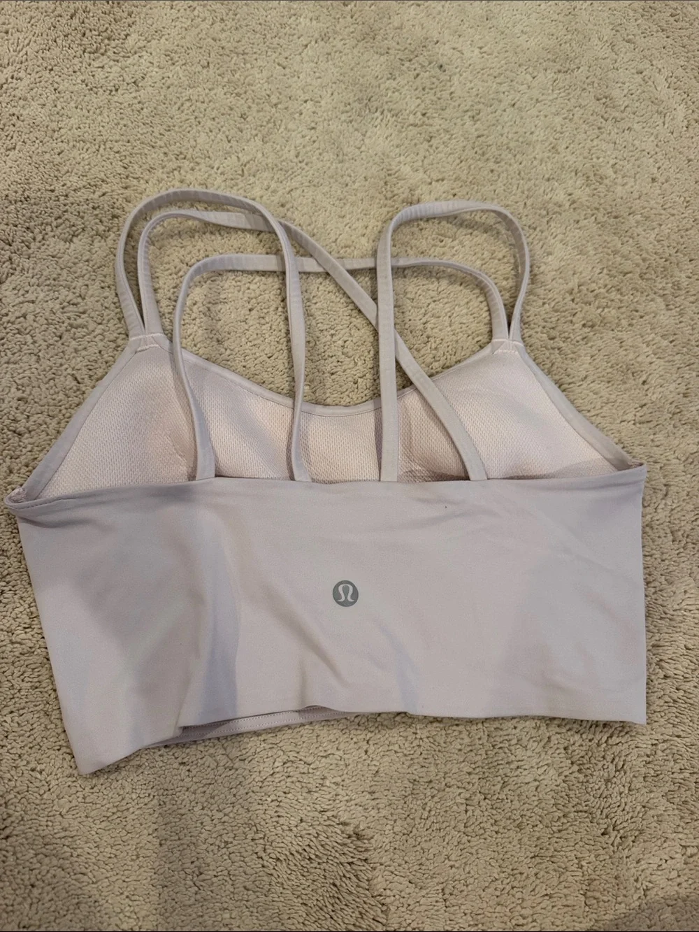 lululemon athletica Like a Cloud Longline Strawberry Milkshake Bra